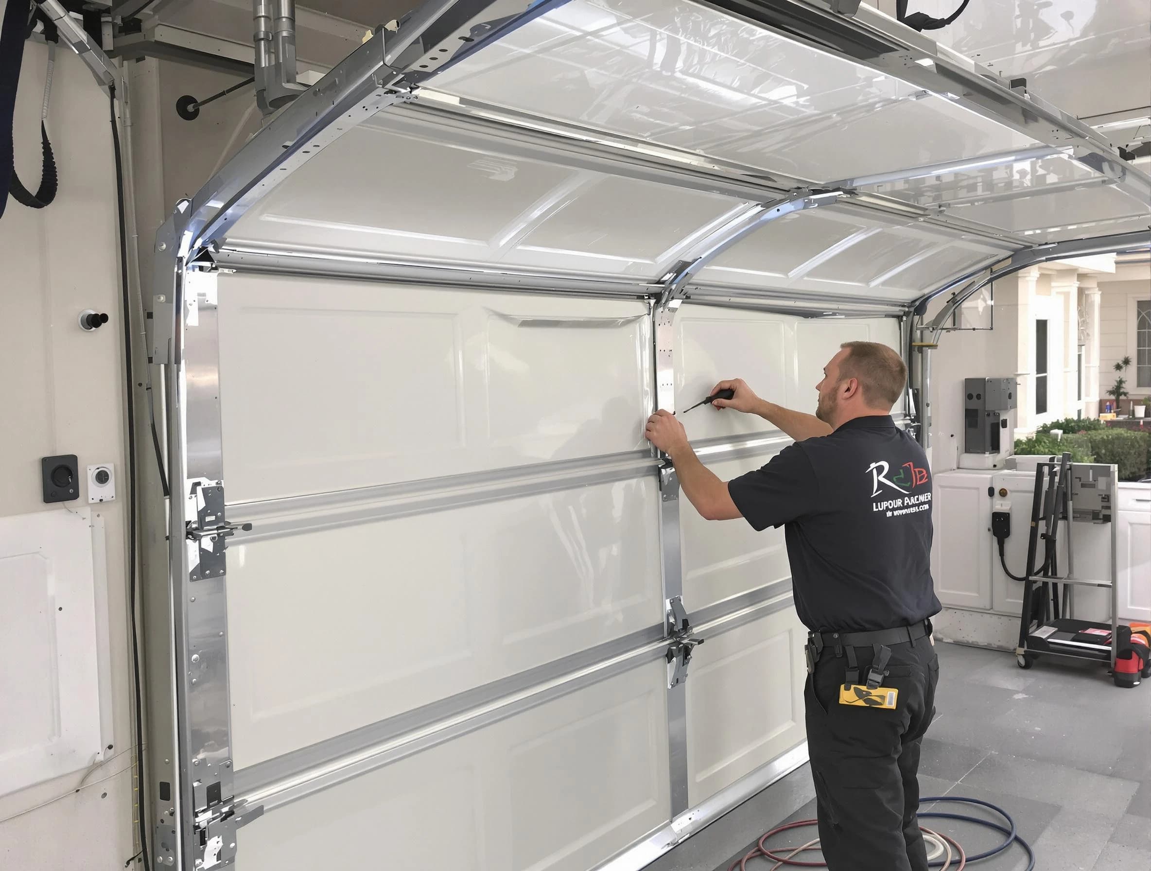 Lexington Garage Door Repair professional performing panel repair in Lexington