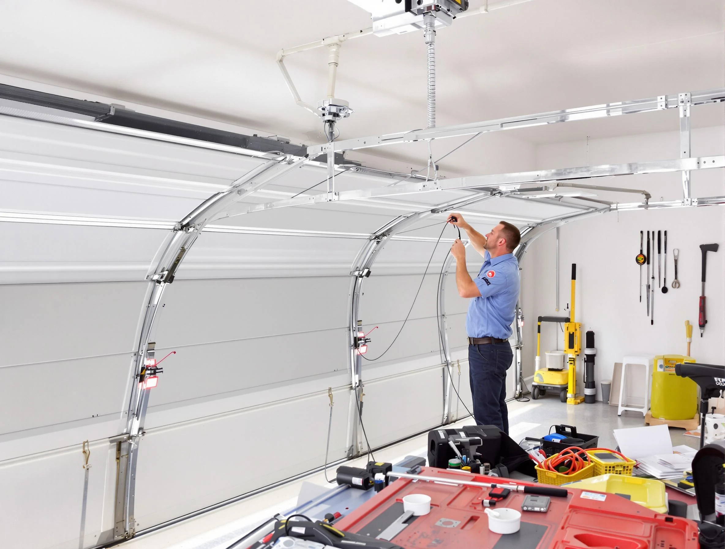 Garage door cable repair service by Lexington Garage Door Repair in Lexington