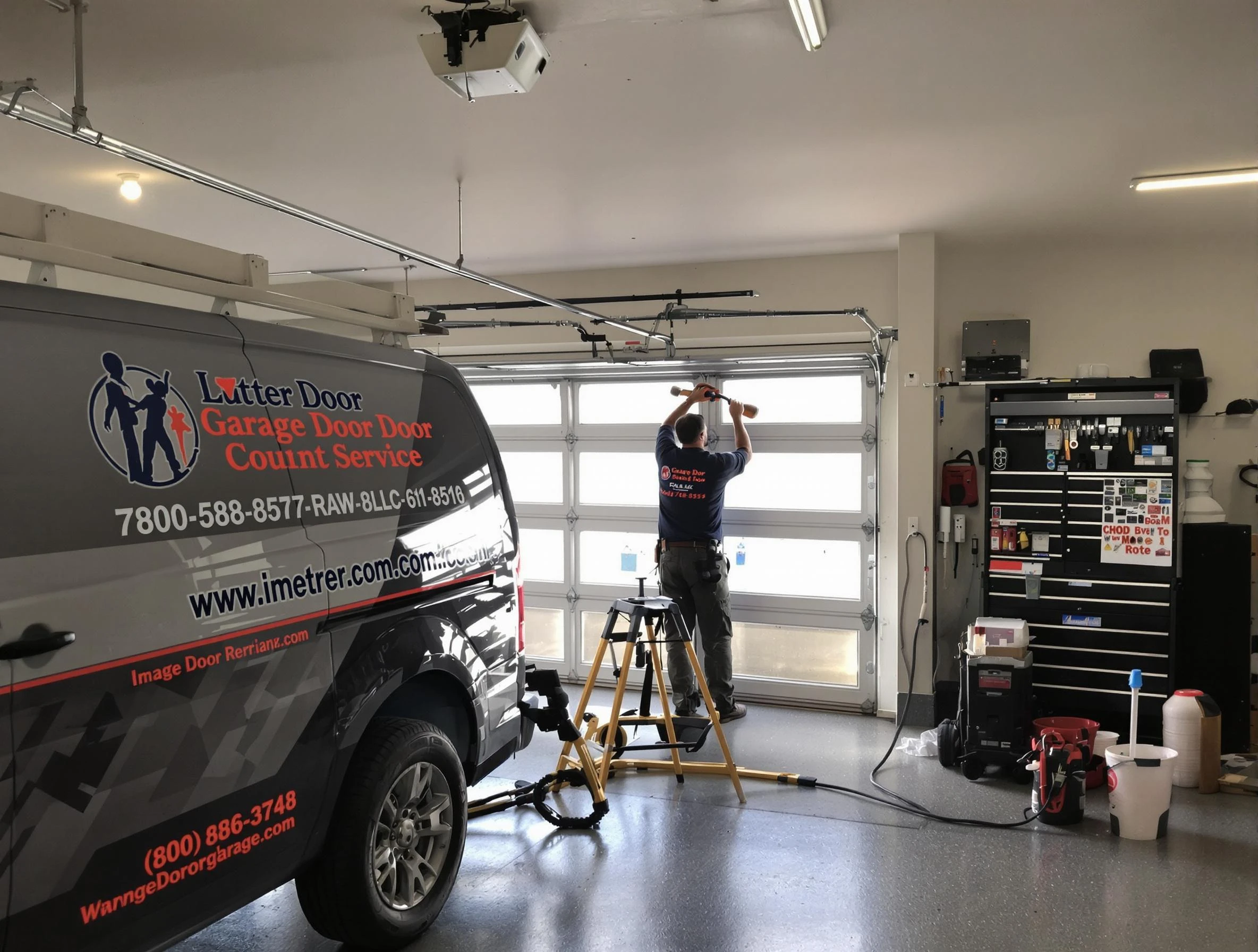 Lexington Garage Door Repair rapid response team performing same-day repair in Lexington